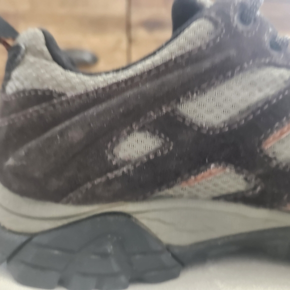 Merrell Sz 9 Men's Moab Hiking Shoes Brown Grey Gorpcore Outdoor Trailcore - Picture 8 of 16